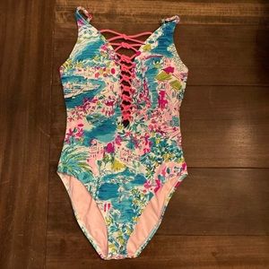 Lilly Pulitzer Isle Lattice Swimsuit